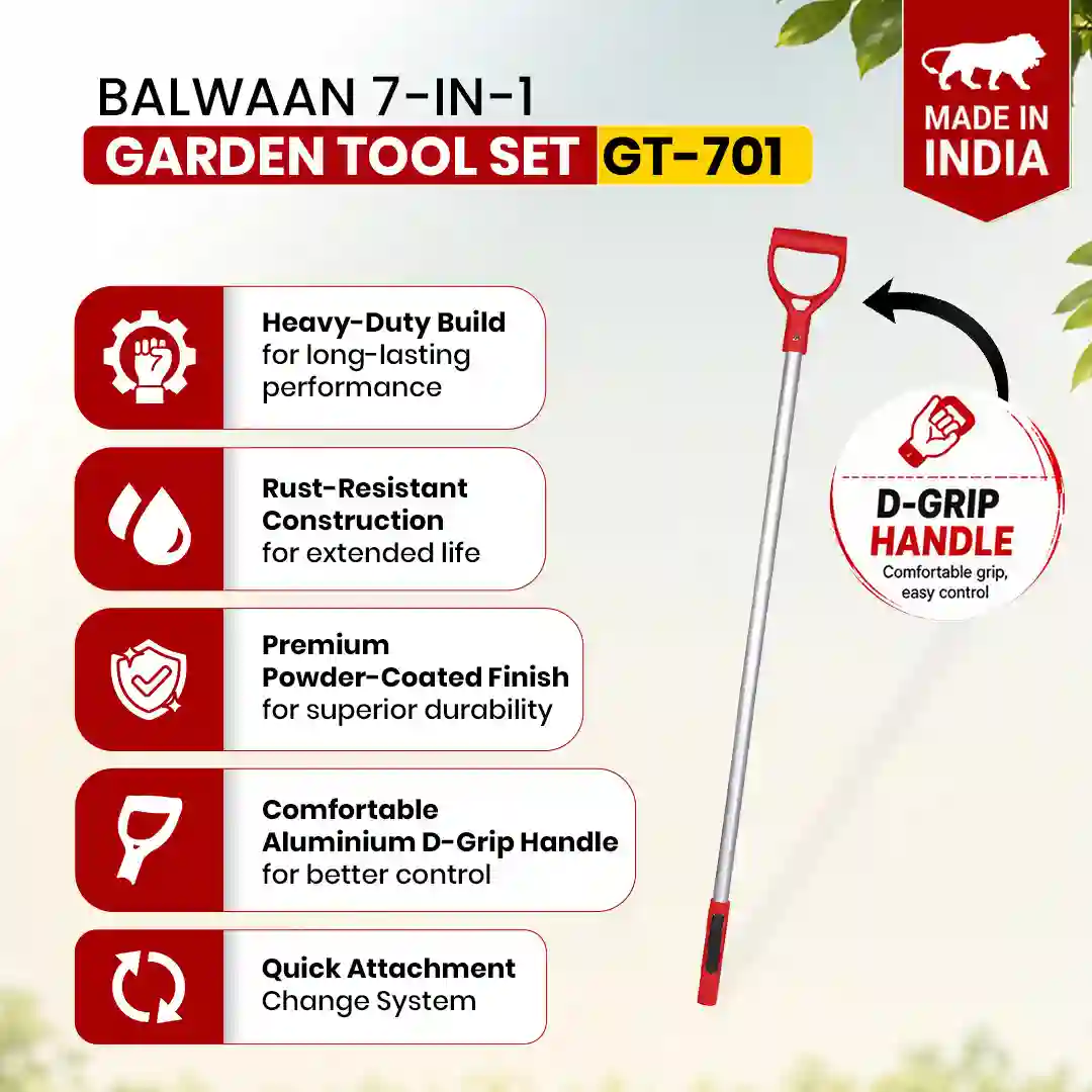 Balwaan GT-701 ridger attachment for making planting furrows and raised beds